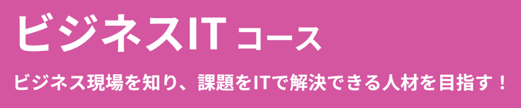ビジネスITコース（データサイエンス・マーケティング・経営）